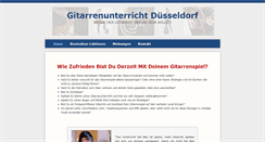 Desktop Screenshot of gitarrenunterrichtduesseldorf.de