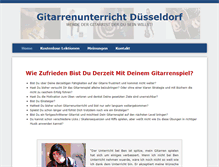 Tablet Screenshot of gitarrenunterrichtduesseldorf.de